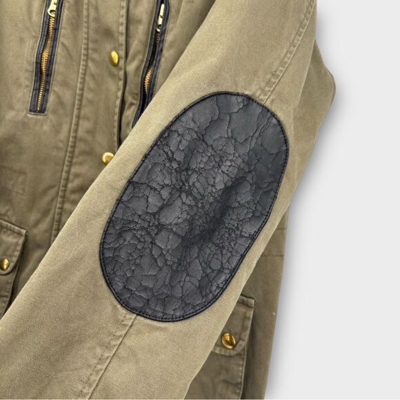 Topshop Duke Hooded Jacket in Army Green Women’s Size 12 - Picture 3 of 9